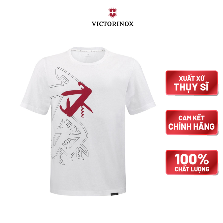 Áo thun Victorinox Brand Collection Tinker Graphic Tee - White