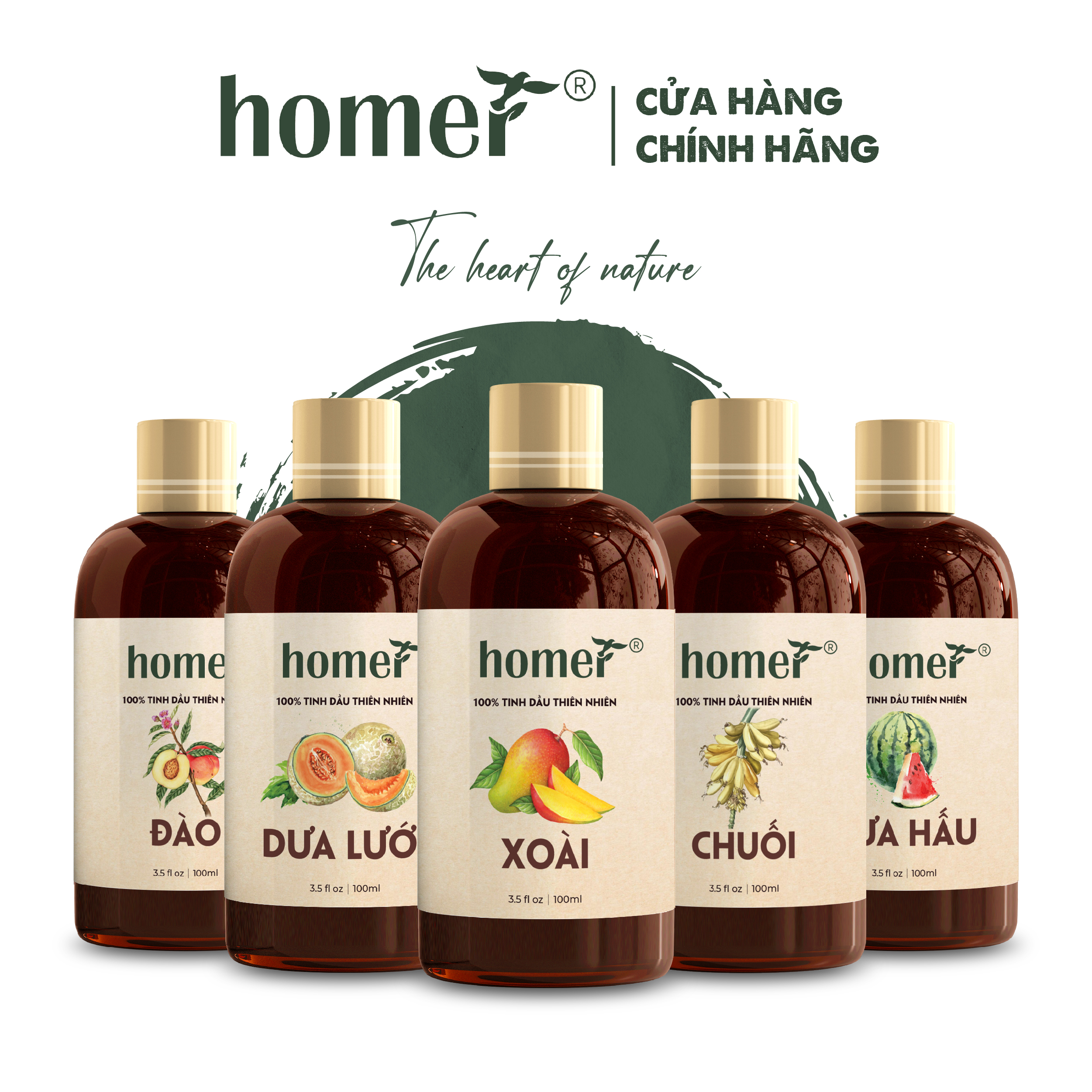 Tinh Dầu Thơm Phòng Trái Cây Thiên Nhiên Nhiệt Đới - Khử Mùi, Xông Thơm Phòng - Tinh Dầu Đào/ Chuối/ Táo Xanh/ Mơ/ Me/ Xoài/ Dưa Lưới/ Dưa Hấu