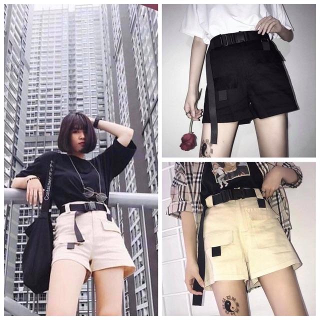QUẦN SHORT TÚI HỘP PHỐI DÂY CỰC CHẤT
