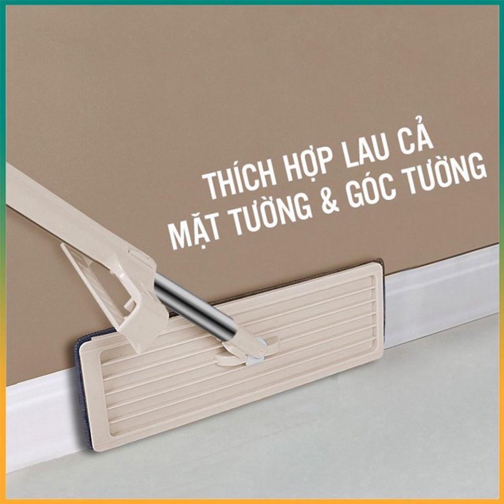 Chổi lau nhà làm sạch đầu xoay,Cây Lau Nhà Tự Vắt Spin Mop Xoay 360 Độ BH 12 tháng