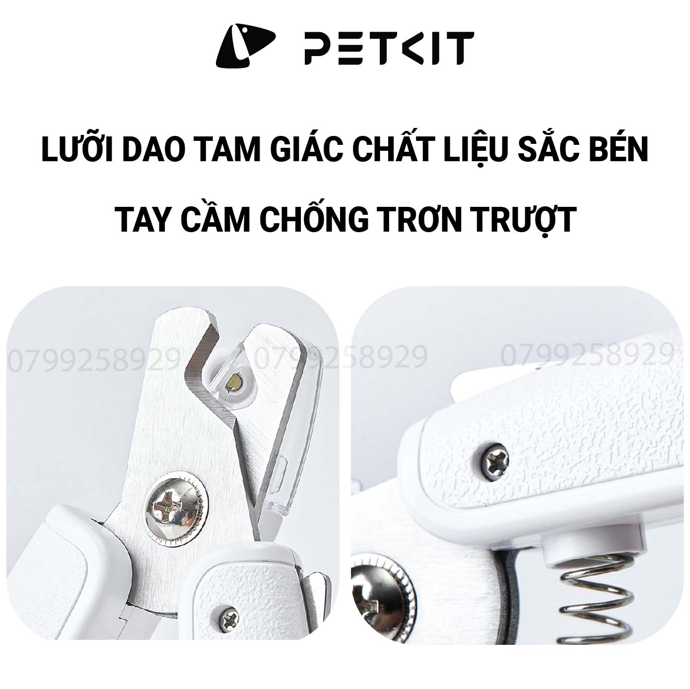 Bấm Móng Chó Mèo, Kìm Cắt Móng Thú Cưng Có Đèn LED PETKIT LED Pet Nail Clippers