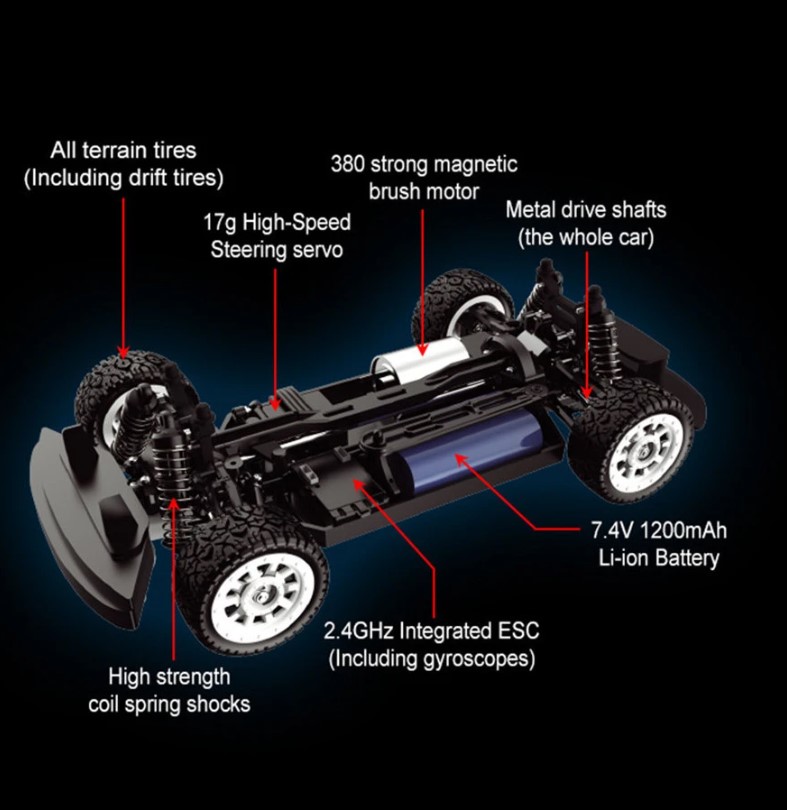 Xe đua điều khiển từ xa tốc độ cao UDI1601 Pro, Xe điều khiển từ tốc độ cao 60km/h - tỉ lệ 1:16, 4WD, Xe tốc độ cao điều khiển cho người đam mê tốc độ