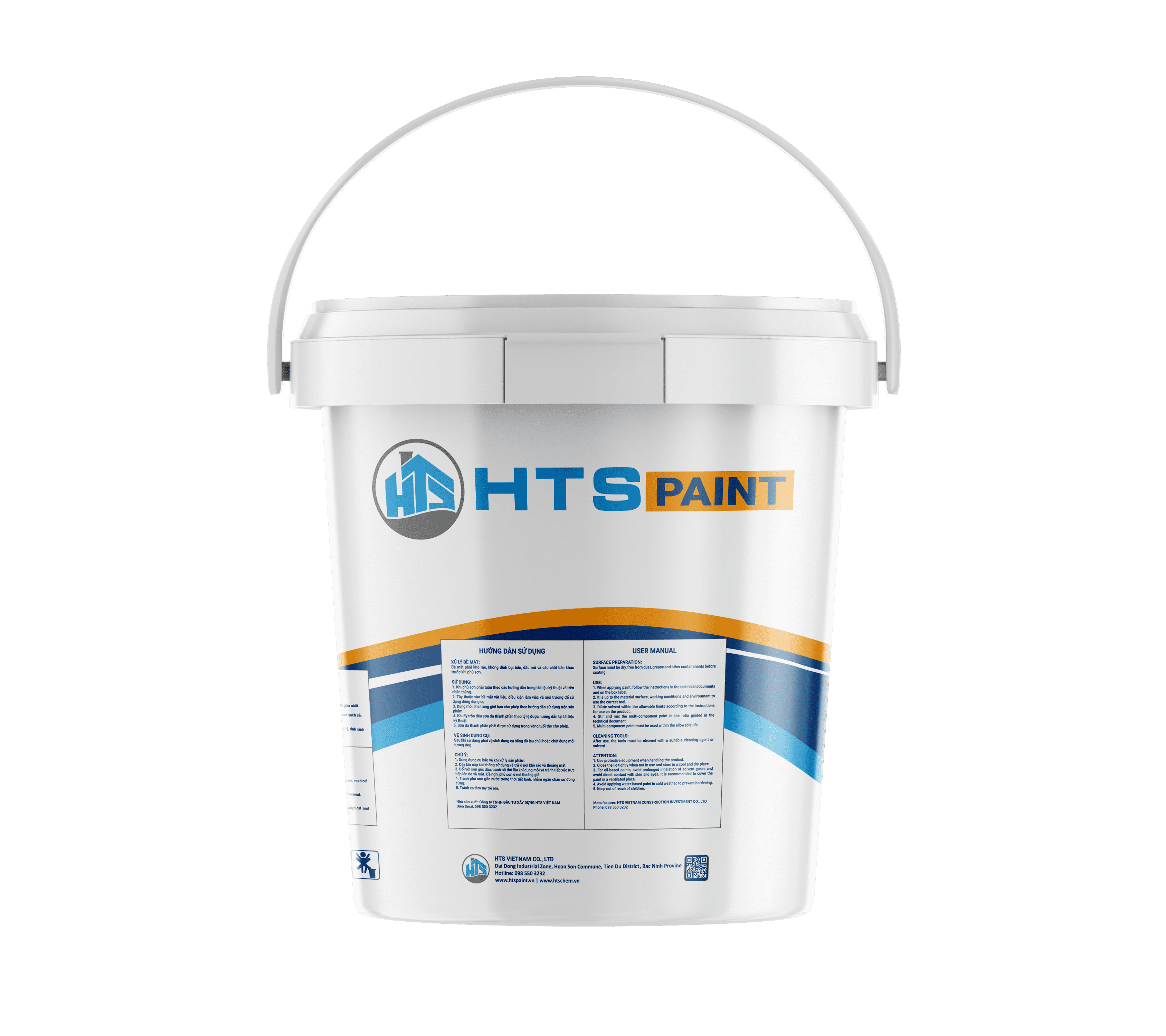 Sơn chống nóng mái tôn HTS XH-H001 thùng nhỏ 5Kg - Giảm ngay 10-30 độ C, Chống nóng tới 12 năm