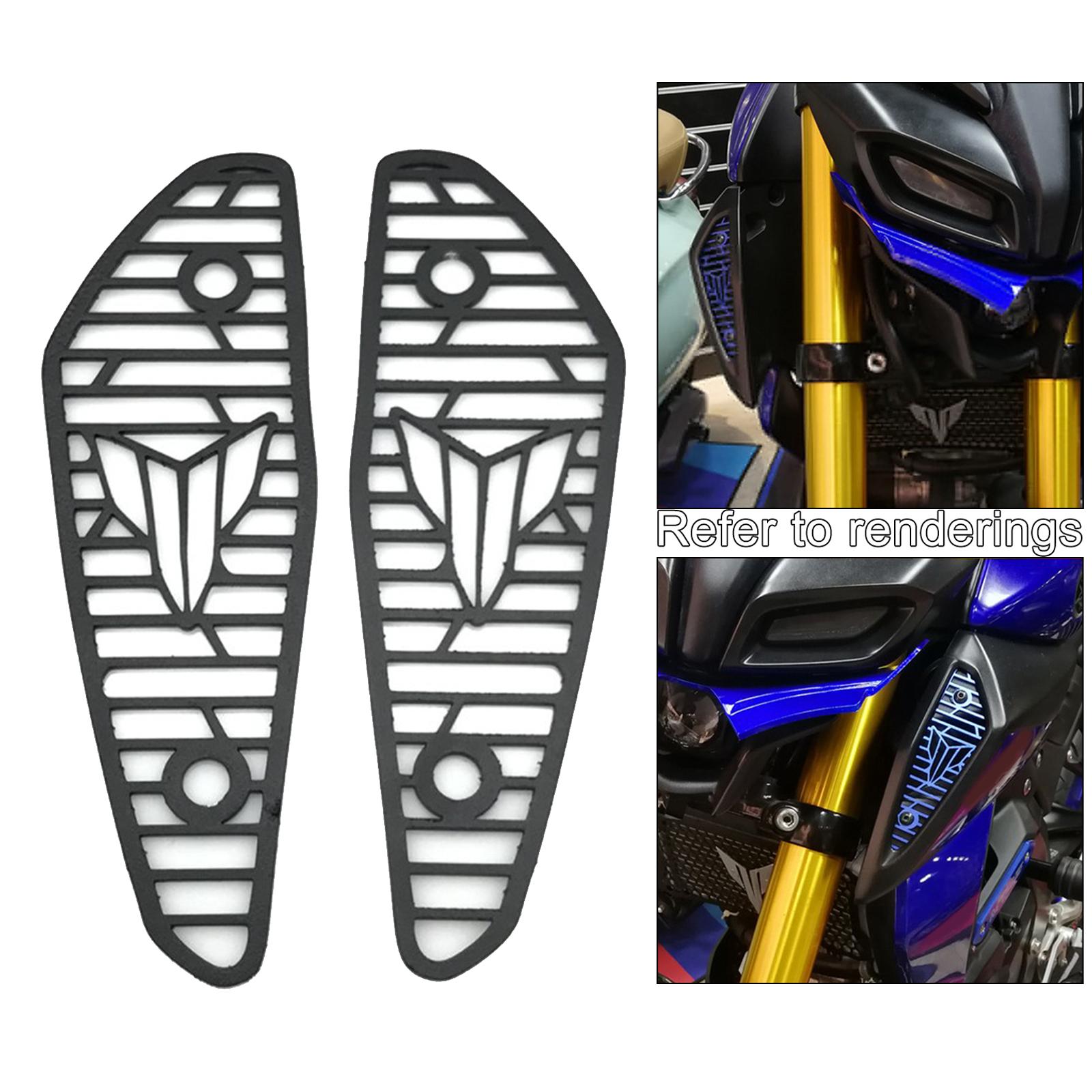 2pcs Motorcycle Air Intake Cover Guard For Yamaha MT-15 18-20 Black