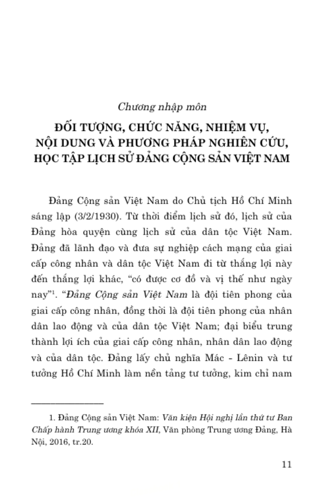 Sách - Giáo Trình Lịch Sử Đảng Cộng Sản Việt Nam (Dành Cho Bậc Đại Học Hệ Không Chuyên Lý Luận Chính Trị)