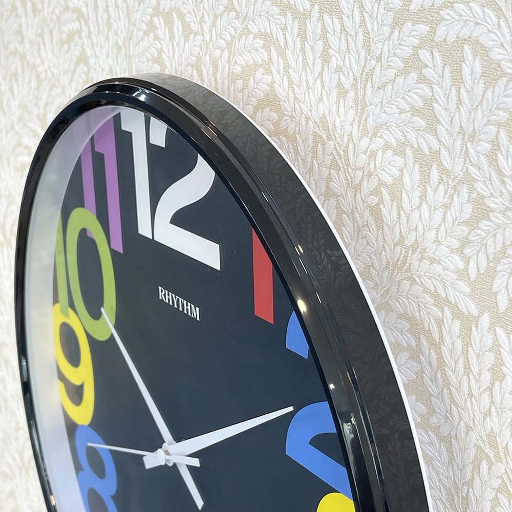 Đồng hồ treo tường Nhật Bản Rhythm CMG589BR76 – Kt 32.0 x 4.8cm, 760g. Vỏ nhựa. Dùng Pin.