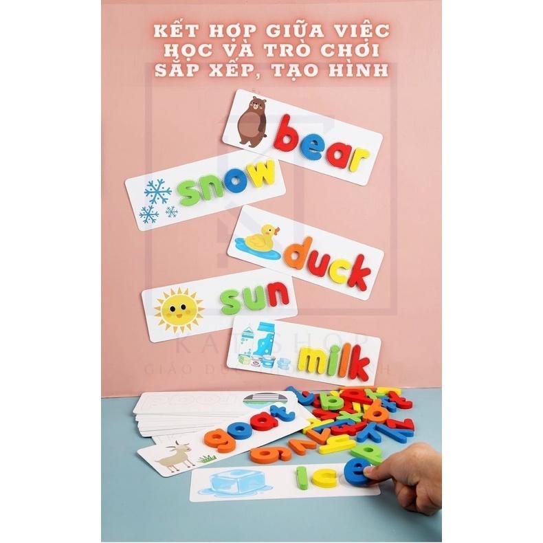 Bộ thẻ học chữ cái tiếng anh Spelling Game – Đồ chơi giáo dục thông minh cho bé