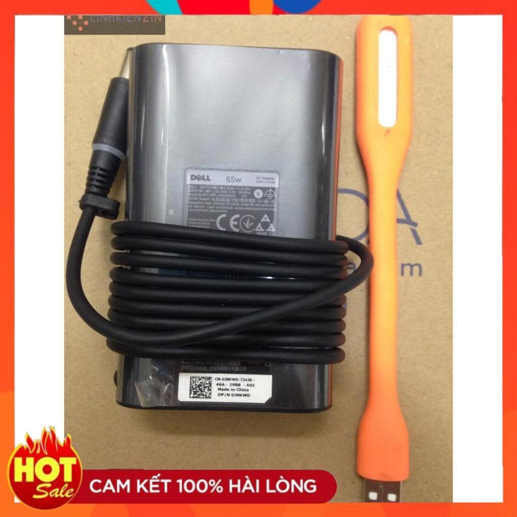 Sạc Dùng Cho Laptop Dell 19.5V 3.34A 65W dạng tròn Ovan chân kim to