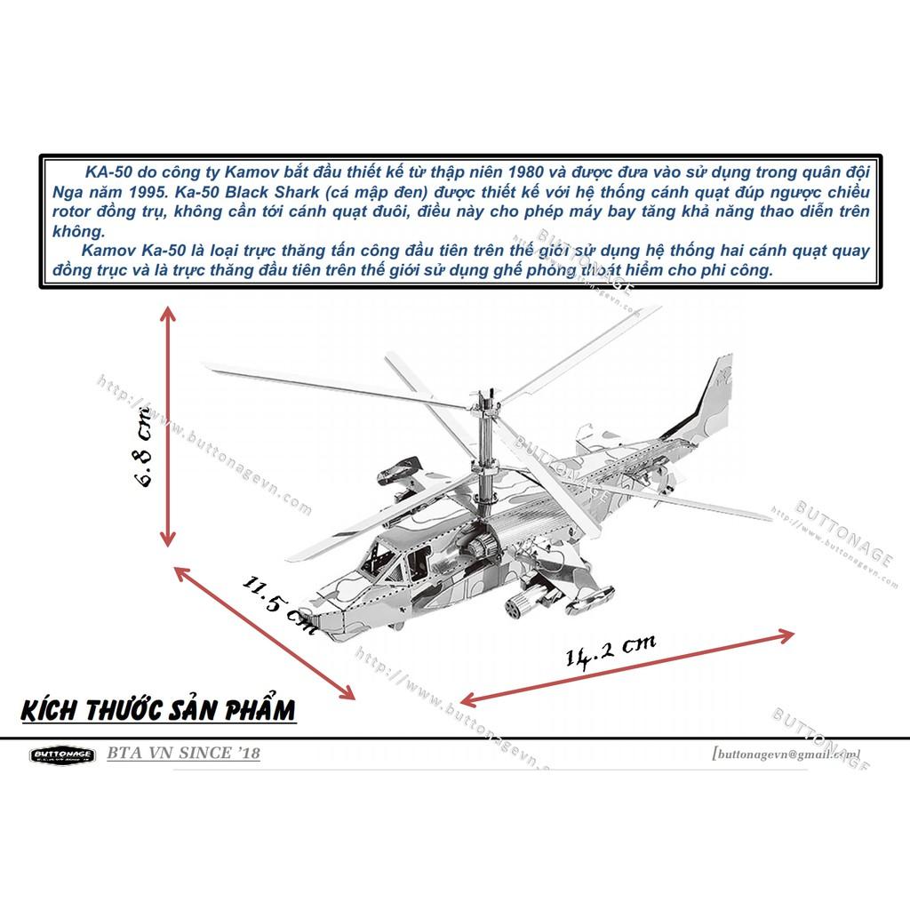 Mô Hình Lắp Ráp 3d Trực thăng KA-50 – KAMOV