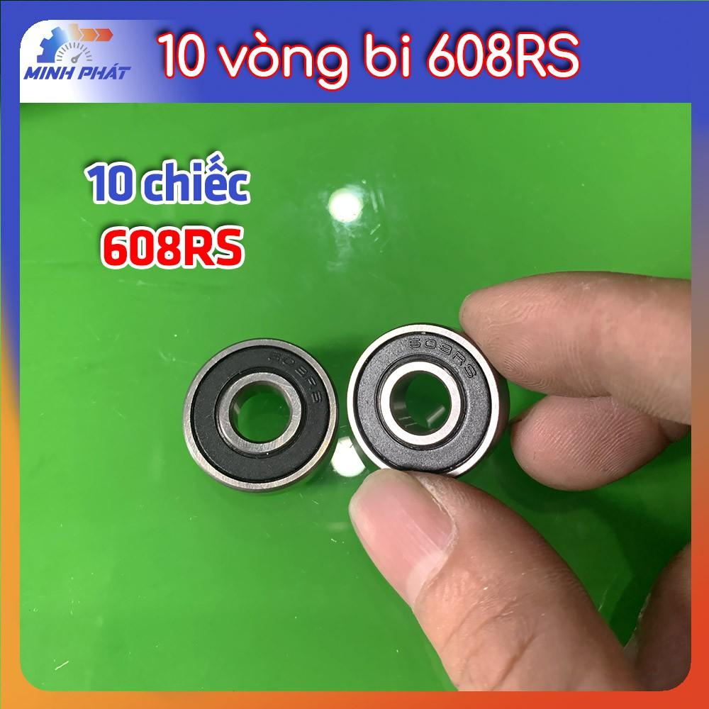 10 cái vòng bi bạc đạn 608RS động cơ hàng tốt