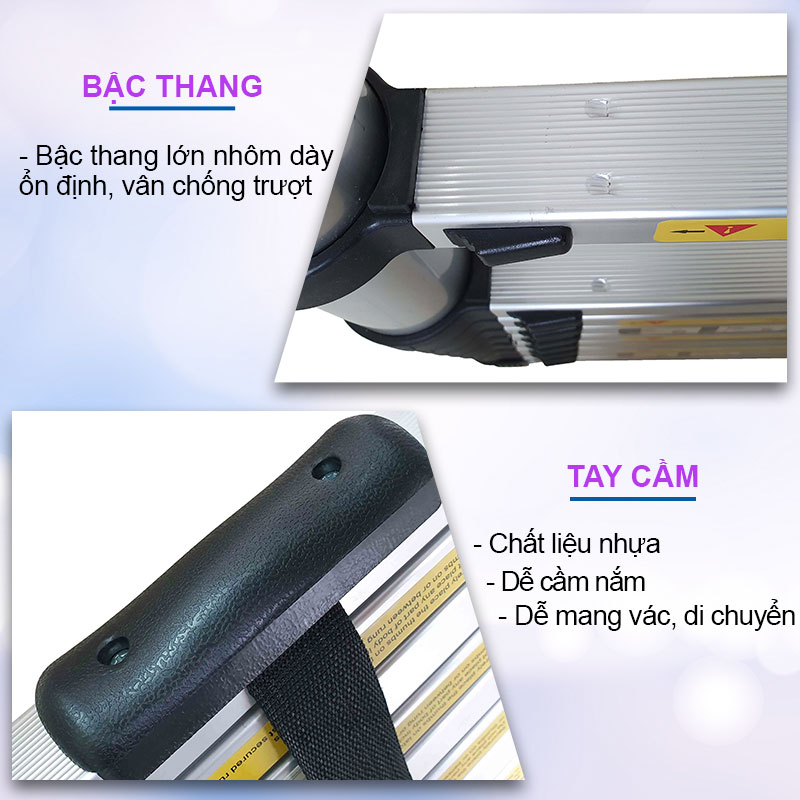 THANG NHÔM RÚT GỌN - NIKITA R38 - CHÍNH HÃNG