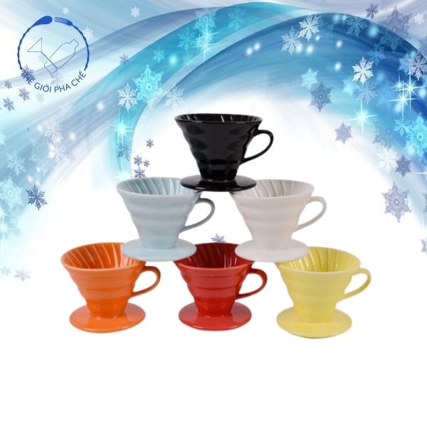Phễu Sứ Lọc Cafe Pour Over Nhiều Màu Đa Dạng