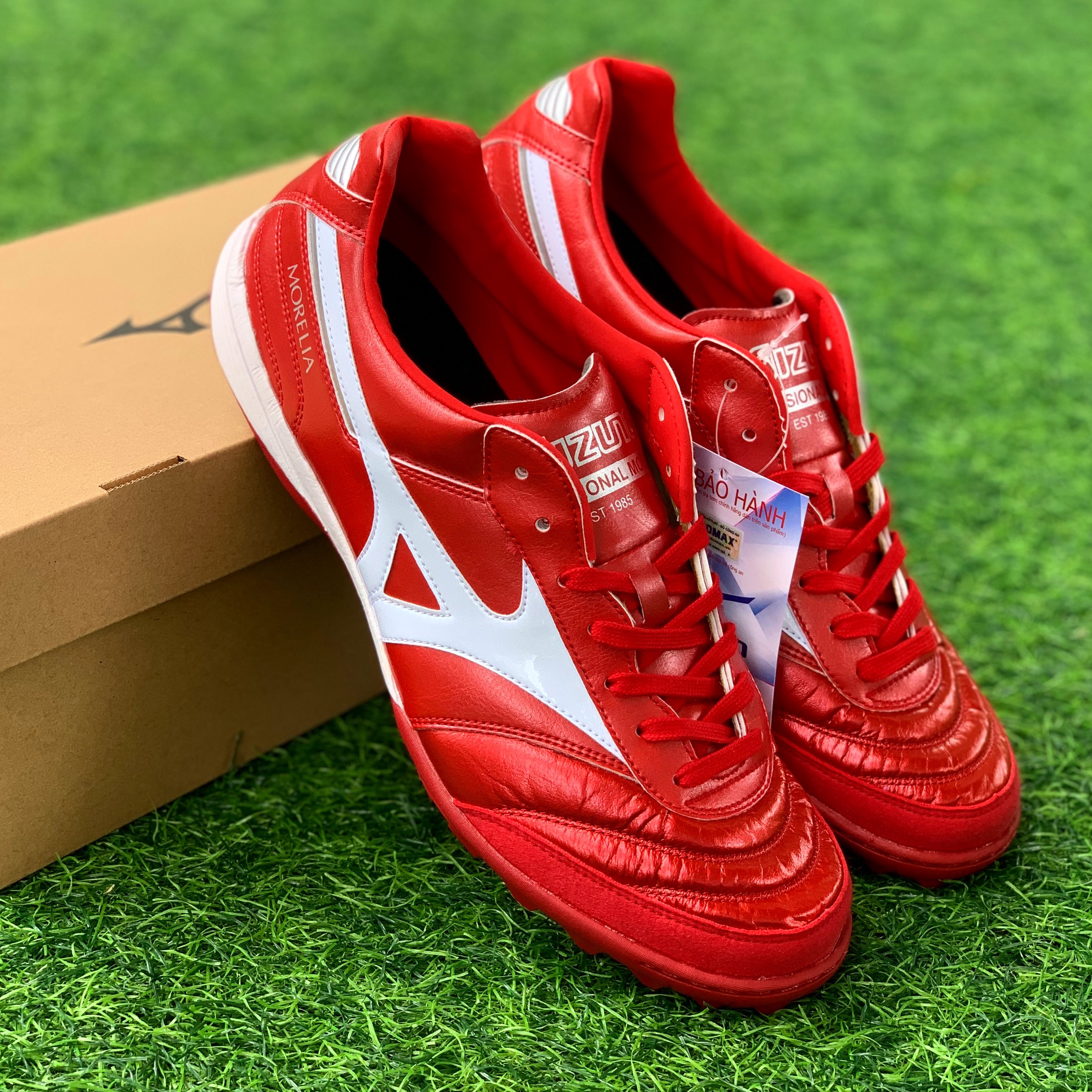 Giày đá bóng Mizuno Morelia Sala Elite TF - Q1GB221060 - Màu Đỏ