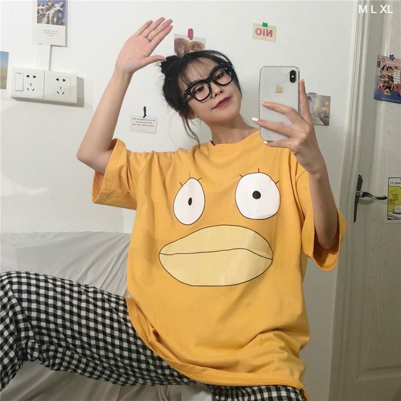 Áo Thun Tay Lỡ Form Rộng MẮT MÔI VỊT Unisex