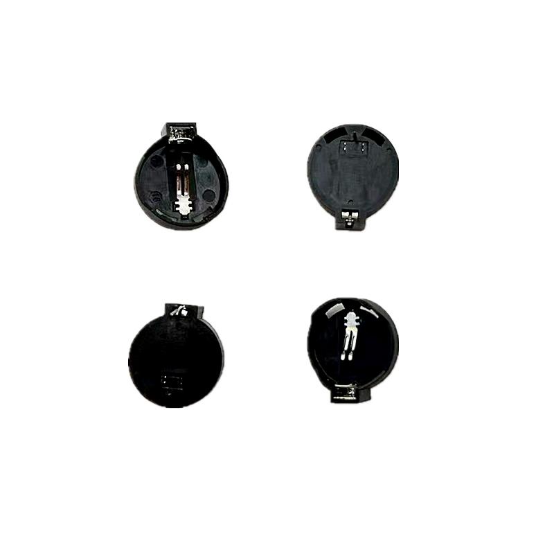 10 Chiếc 3V CR2032 CR2025 CR2016 Hộp Đựng Pin Đồng Xu Màu Đen Đồng Xu Tế Bào Nút Ổ Cắm Hộp Đựng Pin Nút Mạ Vàng Màu sắc: 10 Chiếc