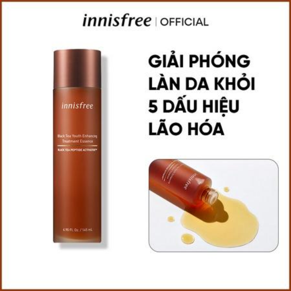 Nước dưỡng ngăn ngừa lão hóa từ trà đen innisfree Black tea Youth Enhancing Treatment Essence 75 mL