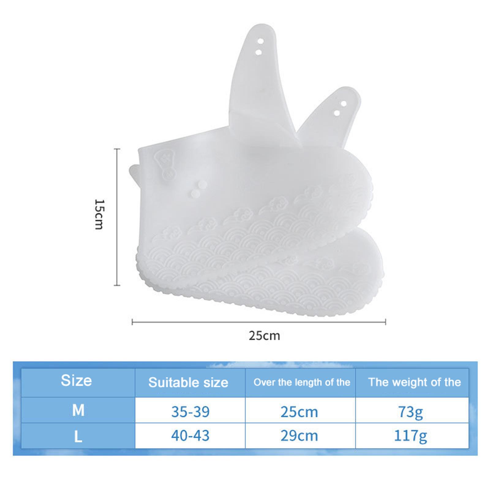 1Pairs Reusable Silicone Shoe Cover Waterproof Rain Shoes Covers Outdoor Camping Shoe Covers Water Resistant