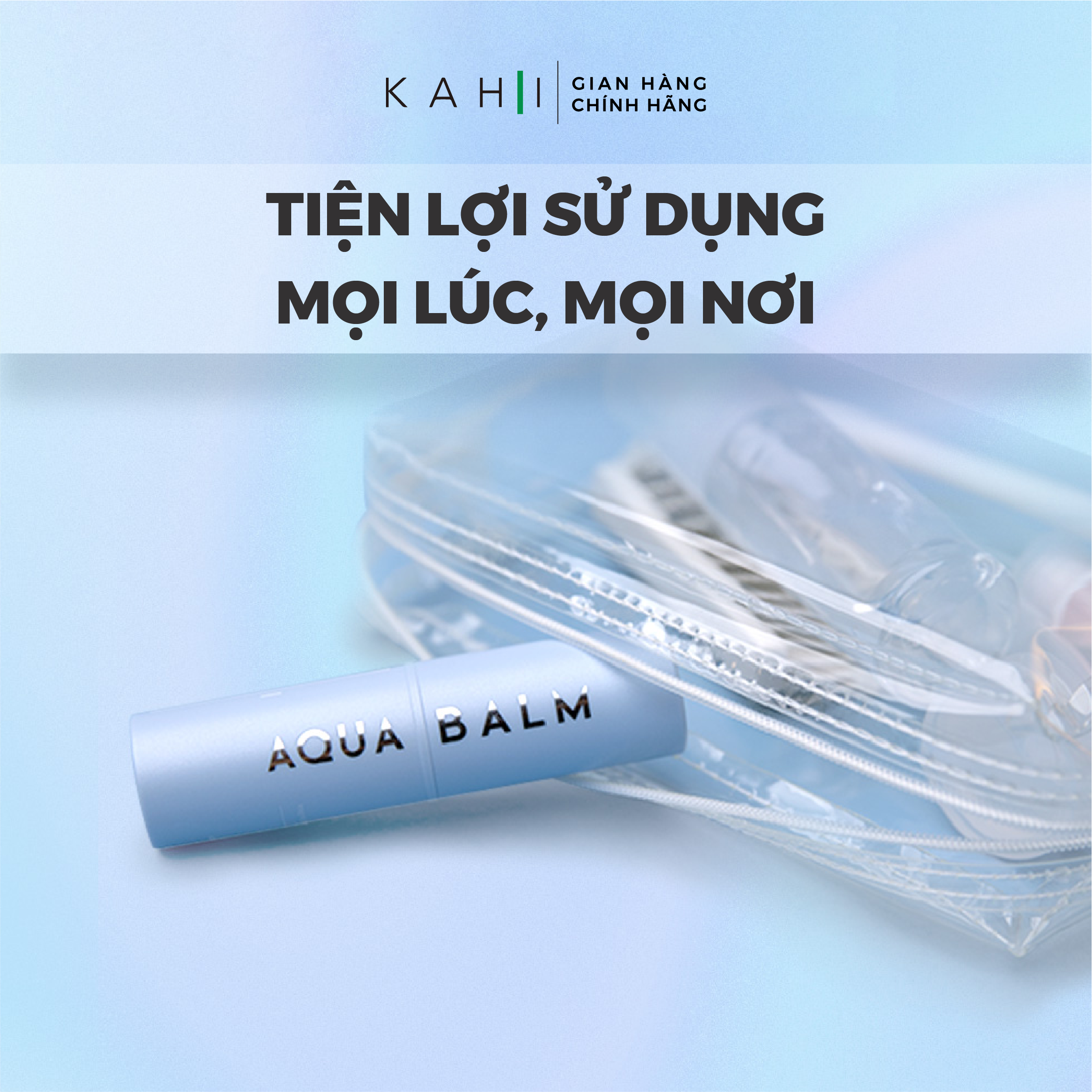 Sáp Dưỡng Ẩm Kahi Aqua Balm - Giữ Ẩm &amp; Chống Nắng 9g