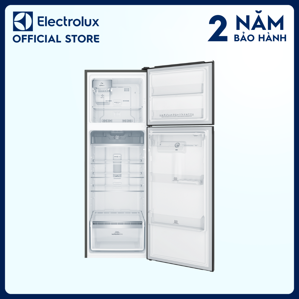 [Freeship] Tủ lạnh Electrolux Inverter ngăn đá trên có ngăn đông mềm 341 lít - ETB3760K-H - Tính năng làm đá tự động, lấy nước bên ngoài, khử mùi diệt khuẩn [Hàng chính hãng]