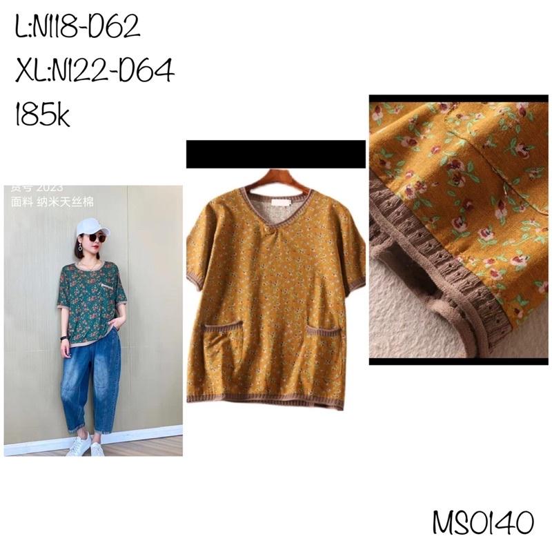 áo linen sọc và hoa trẻ trung