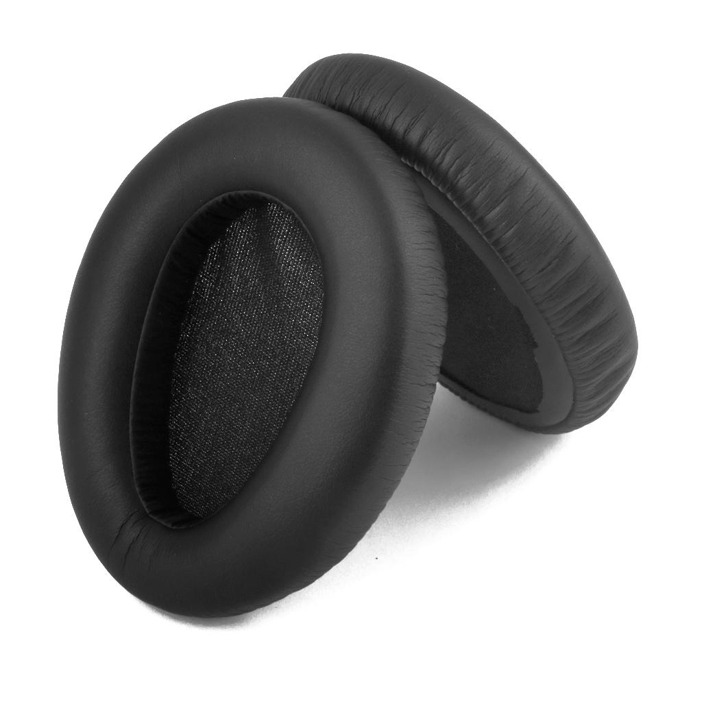 2 pairs of black ear pads for mdr-10rbt mdr-10rnc headphones
