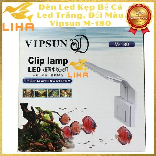 Đèn Led Kẹp Vipsun M-180 Size 15-25cm - Led Trắng, Đổi Màu Led Kẹp Thành Hồ Cá Thủy Sinh