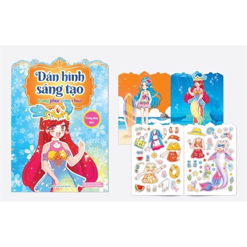 Sticker Dán Hình Công Chúa 16 Trang + 6 Tờ Sticker