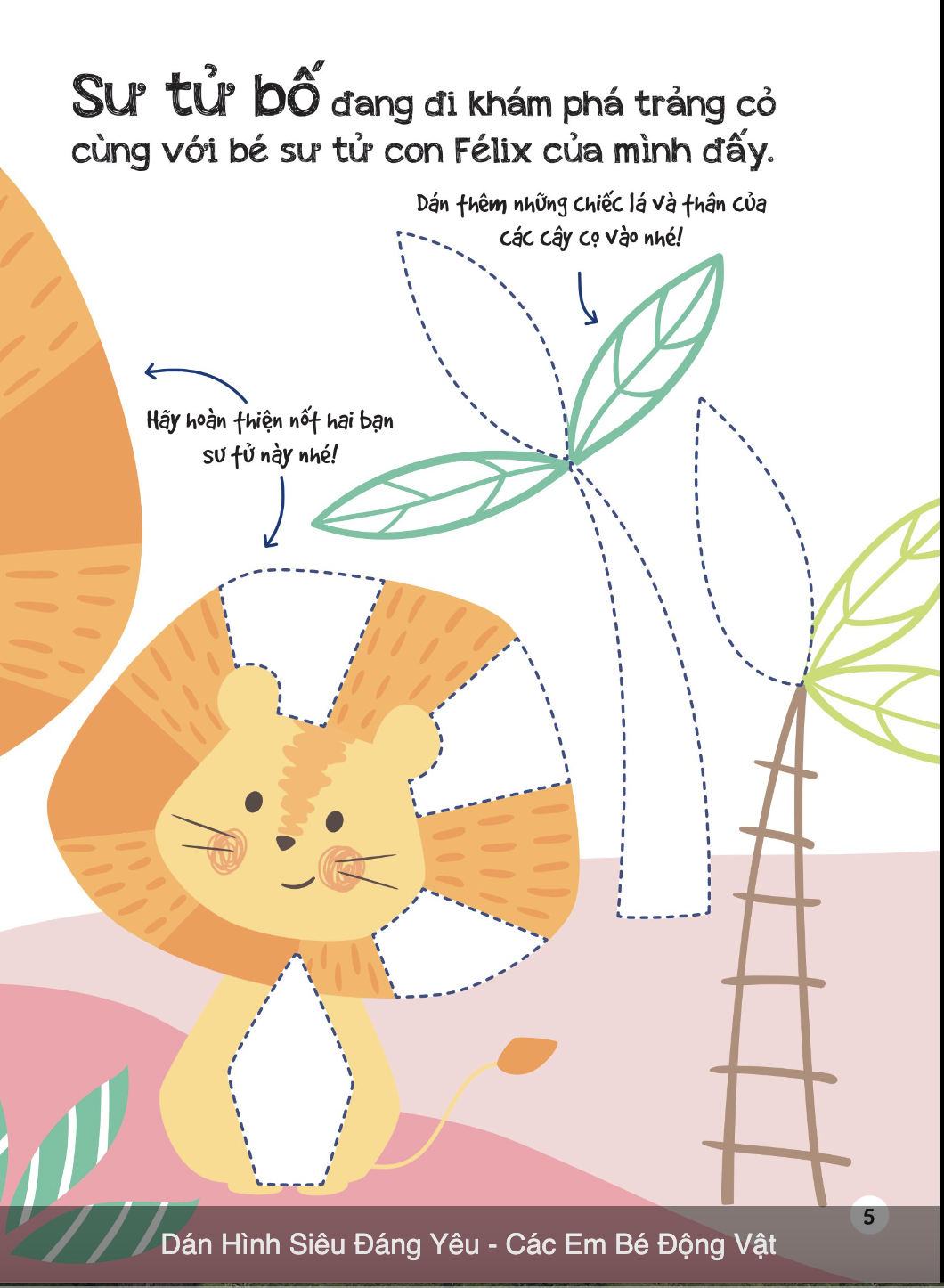 Dán Hình Siêu Đáng Yêu - Các Em Bé Động Vật