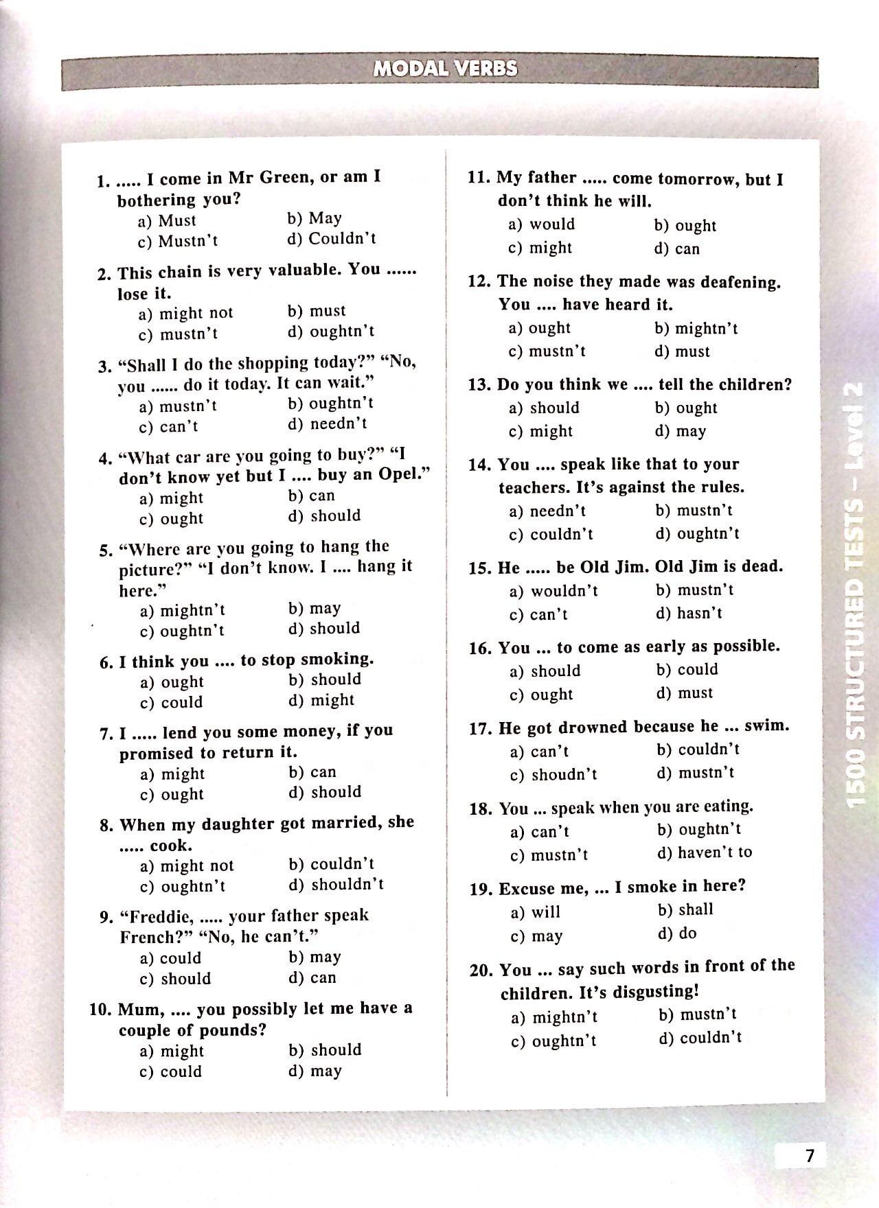Sách 1500 Structured Tests Leve 2 (Không CD)