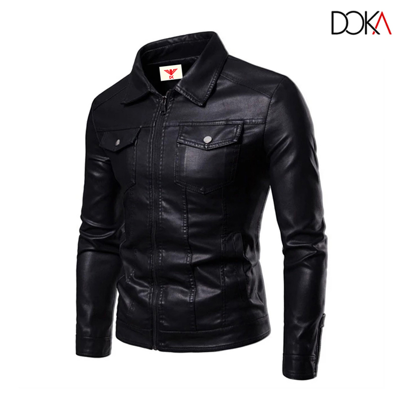 Áo khoác da nam lót lông siêu ấm cao cấp DK32