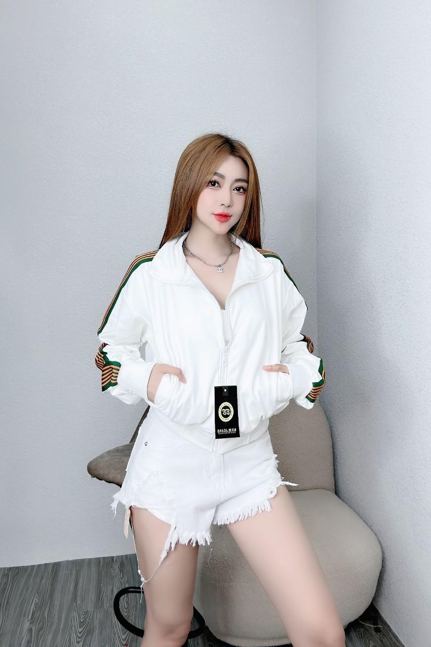 ÁO KHOÁC THUN 2 DA VIỀN SỌC TÚI TRONG TÚI NGOÀI KHÓA KÉO CỰC XỊN CỰC HOT