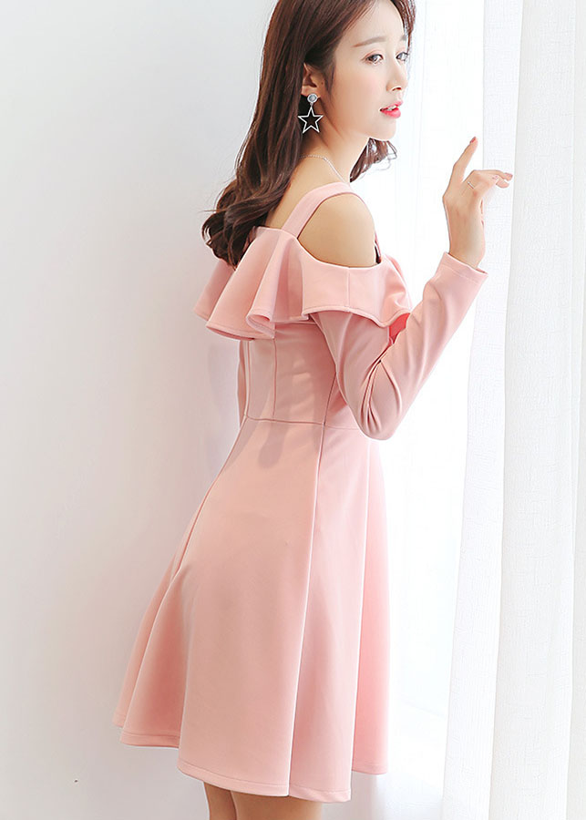 Đầm bệt vai trẻ trung da87