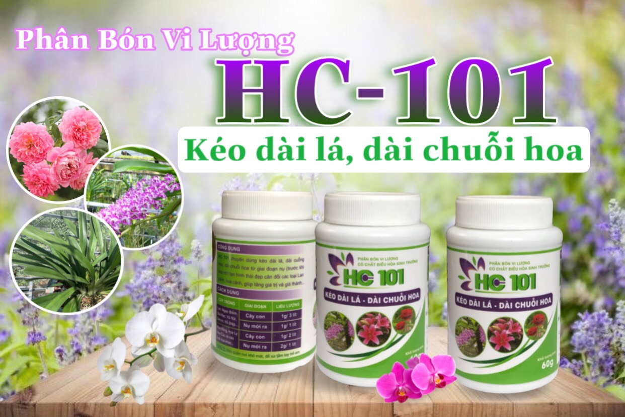Phân Bón Vi Lượng HC-101 – Kéo dài lá, dài chuỗi hoa-60g