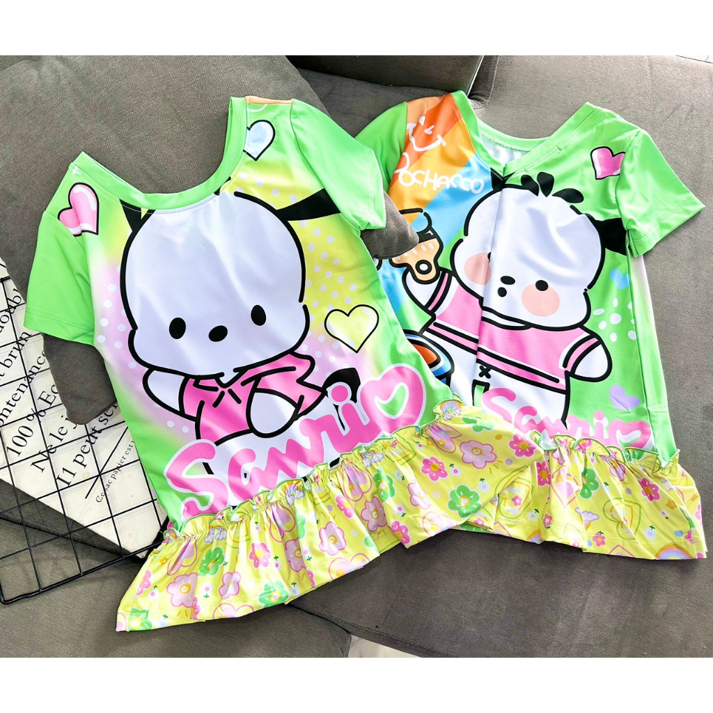 Đầm váy suông babydoll mùa hè cho bé gái size 12-40kg chất thun lạnh mềm mát