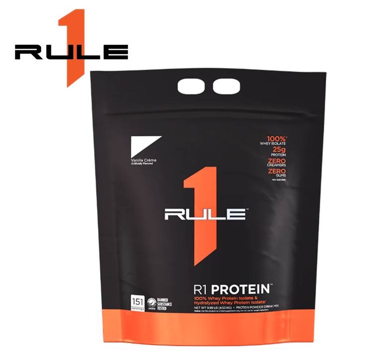 Thực phẩm tăng cơ Rule 1 Protein Isolate/Hydrolysate 9.8lb tặng bình lắc R1 Shaker