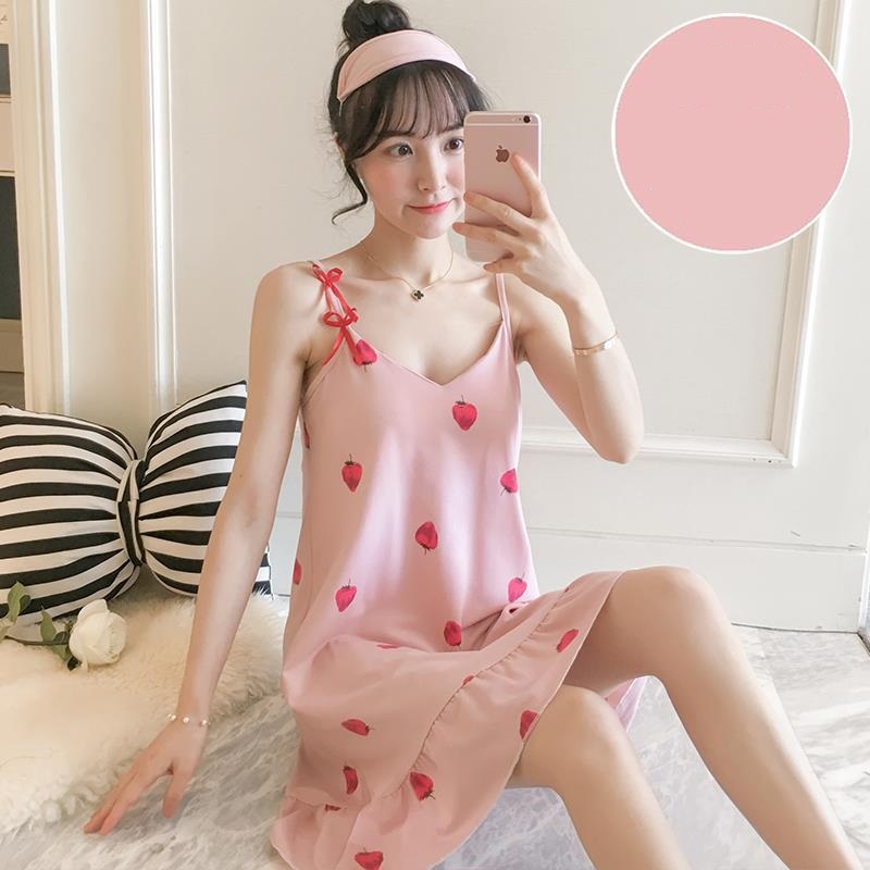 Váy ngủ 2 dây, đầm mặc nhà nữ Haint Boutique nhiều màu dễ thương VN21