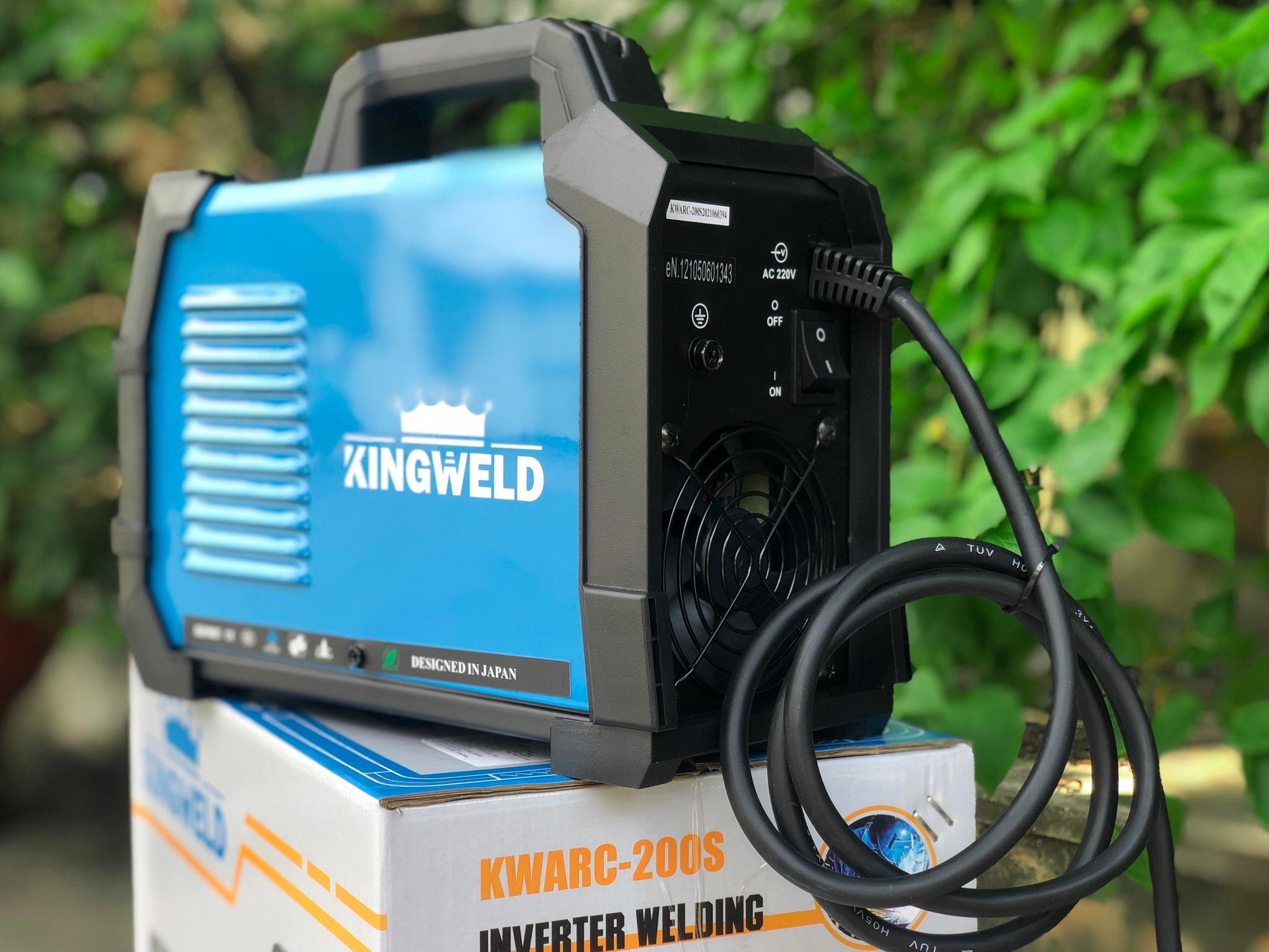 MÁY HÀN QUE MINI ĐIỆN TỬ KINGWELD KWARC-200S - HÀNG CHÍNH HÃNG