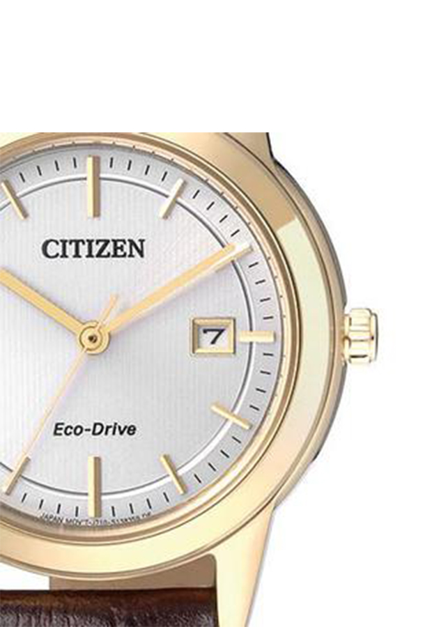 Đồng hồ Nữ Citizen dây da Eco-Drive (Năng Lượng Ánh Sáng) kính cứng FE1083-02A