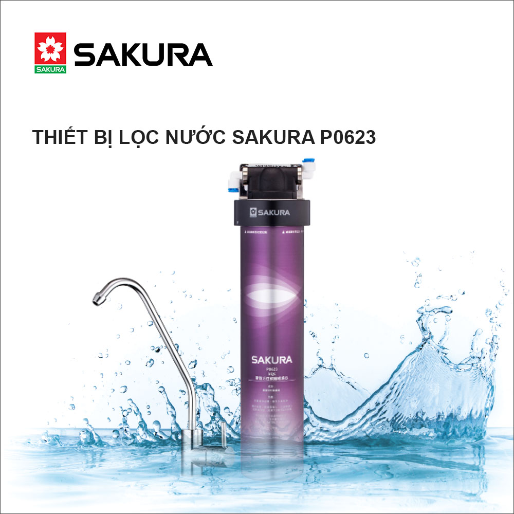 Thiết Bị Lọc Nước SAKURA P0623, Lọc Sạch Kim Loại Nặng - Hàng chính hãng