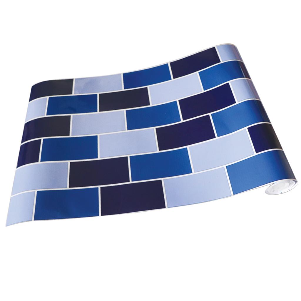 Self-adhesive Mosaic Wall Paper Sticker Tile Kitchen Bathroom Waterproof