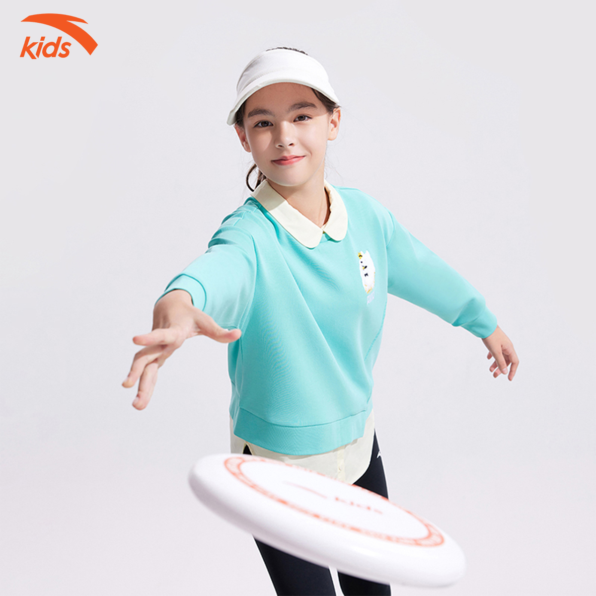 Áo nỉ thời trang bé gái Anta Kids 362248795-1