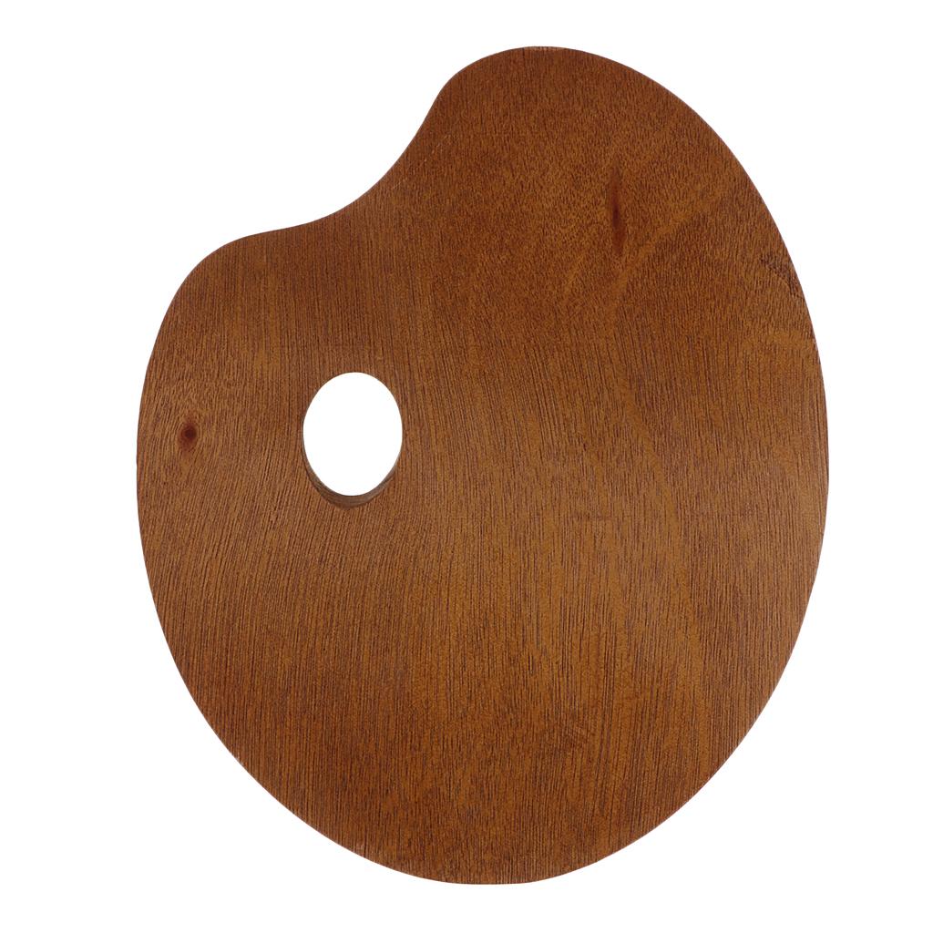 Wood Paint Tray Palette for Watercolor Oil Acrylic Paint Art Oval