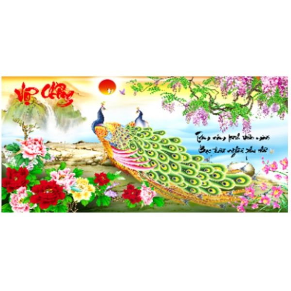 Tranh Đính Đá Vợ Chồng Trăm Năm Viên Mãn