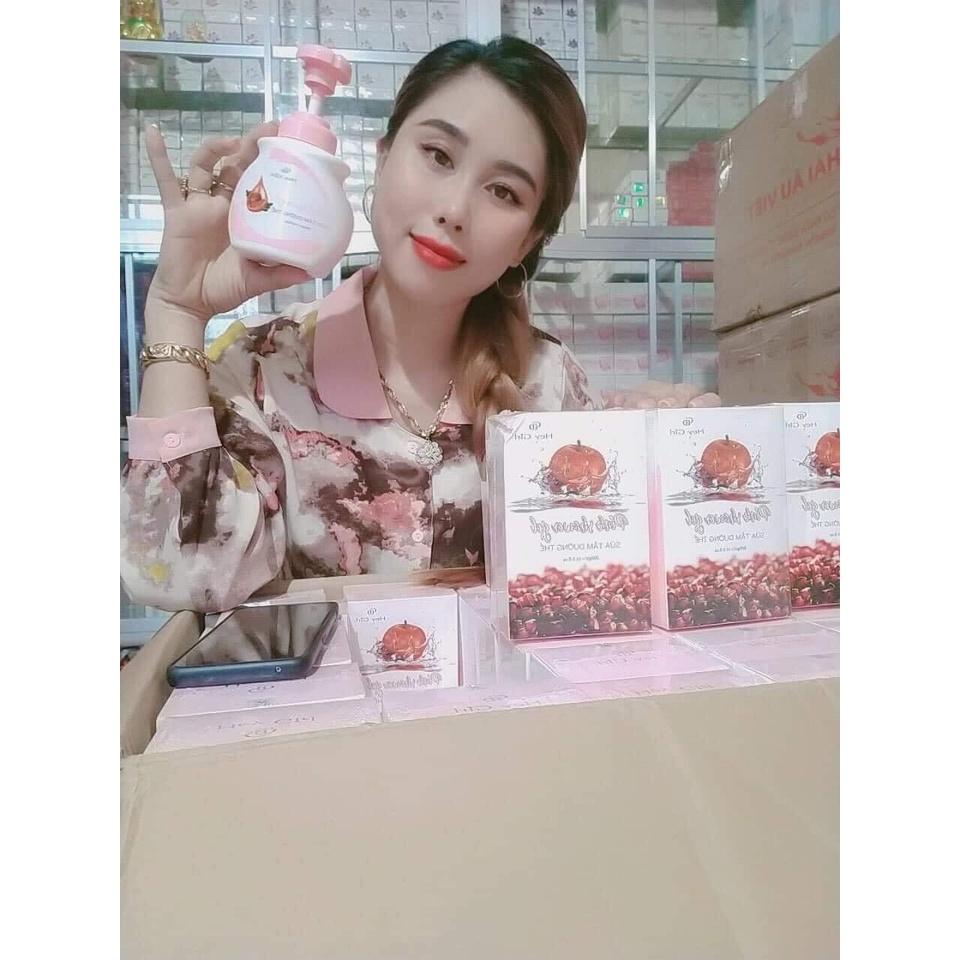 Sữa Tắm Xông Trắng Dưỡng Thể Pink Shower Hải Âu Việt