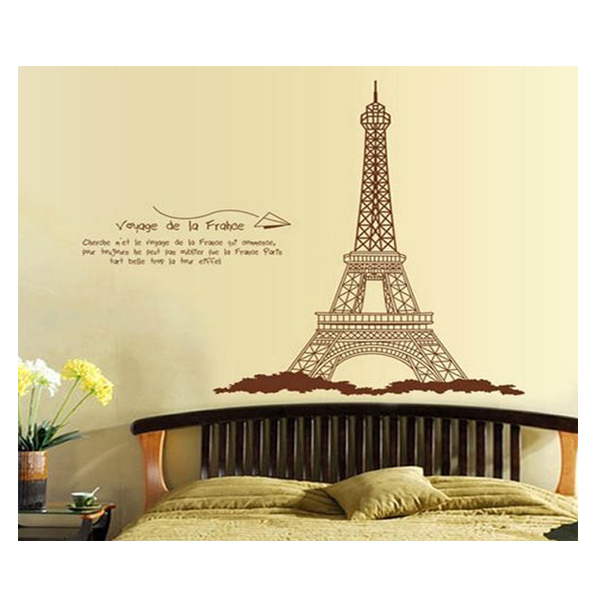 Decal dán tường hình Tháp eiffel - PK43