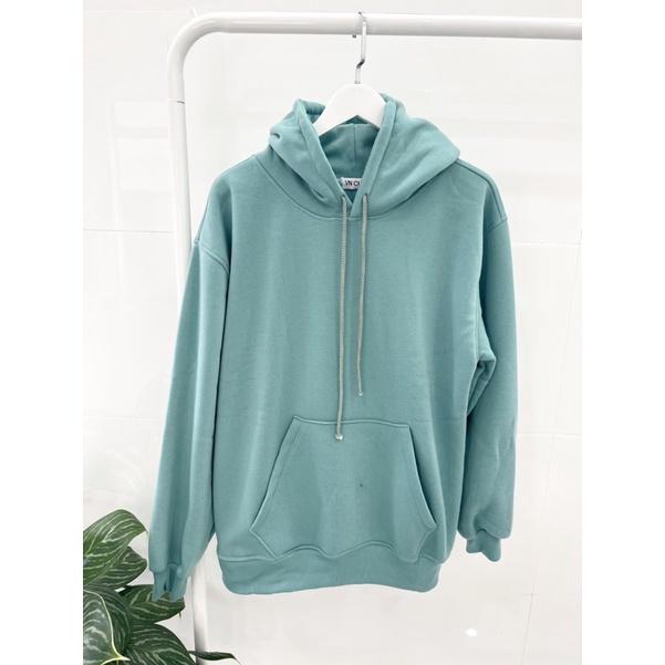 Áo Hoodie Trơn Basic unisex VN CLO HD022 Xanh Ngọc Lam