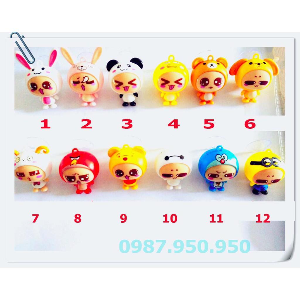 MÓC KHÓA HOẠT HÌNH 3 IN 1 | Squishyvui