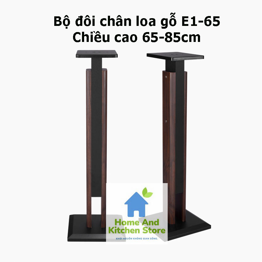 Chân loa gỗ E1-65 để bộ loa đài đa năng TĂNG GIẢM CHIỀU CAO phù hợp mọi không gian gia đình cao cấp