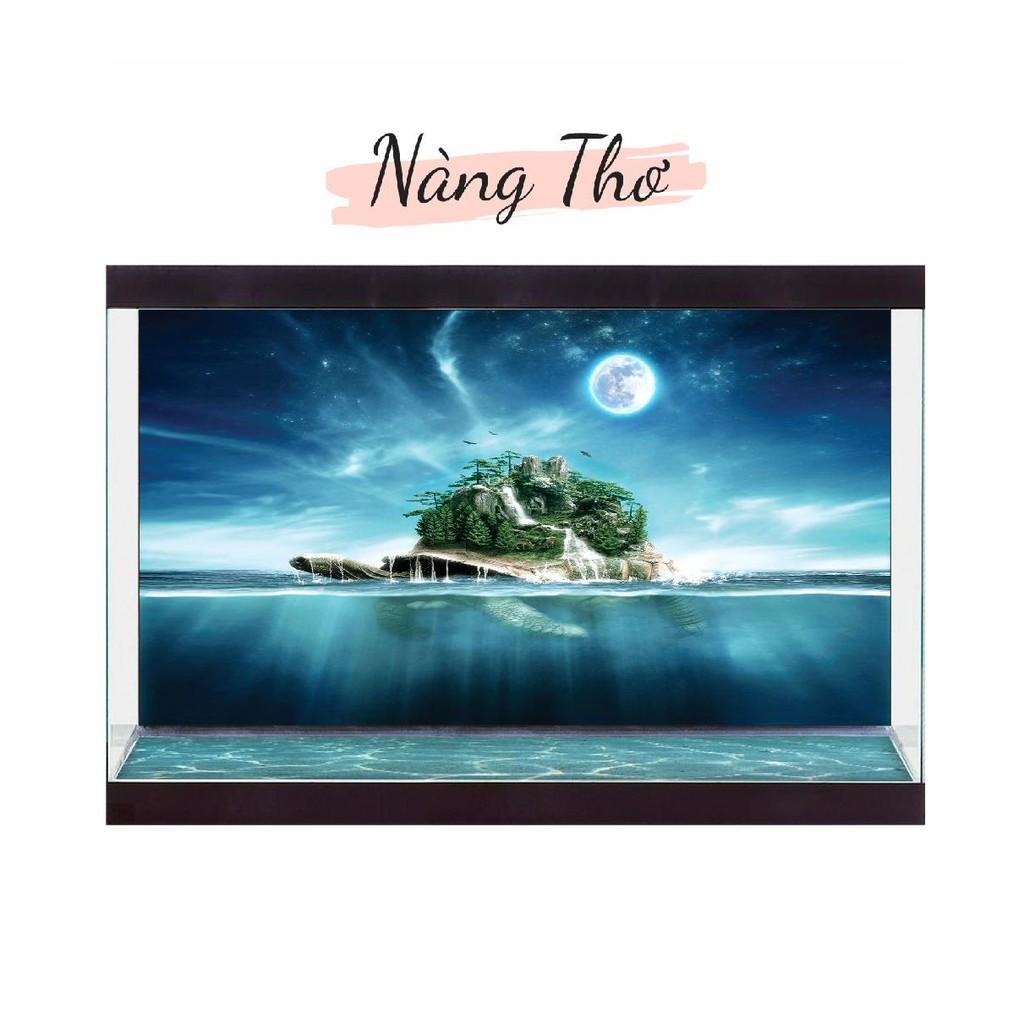 DECAL HỒ CÁ HÌNH RÙA NHIỀU KÍCH THƯỚC_THIẾT KẾ NÀNG THƠ