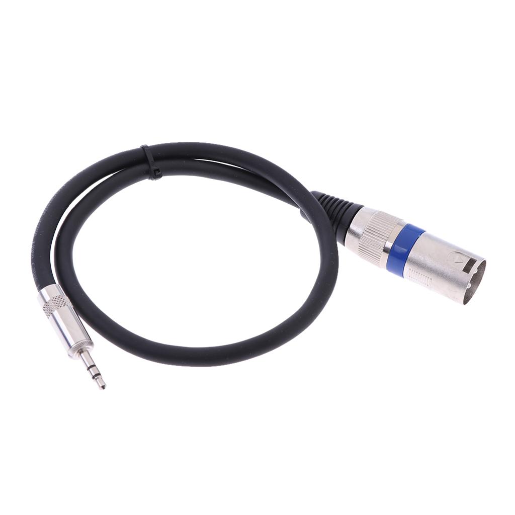 Mini Jack 3.5mm (1/8 Inch) TRS Stereo Male To XLR Male Balanced Cable